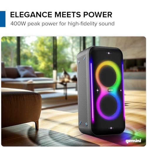 Gemini Sound GRV-2650L UltraRave Duo 400W Bluetooth Party Speaker - Image 2